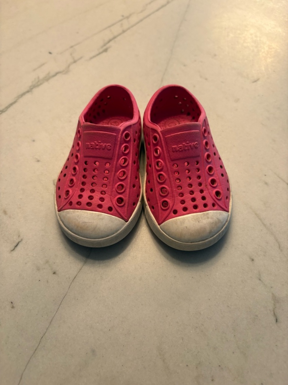 Native Shoes Kids Slip-On Water Shoes in Hot Pink